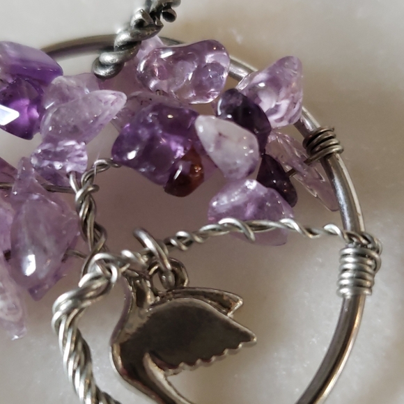 Amethyst tree of life necklace - Picture 2 of 2